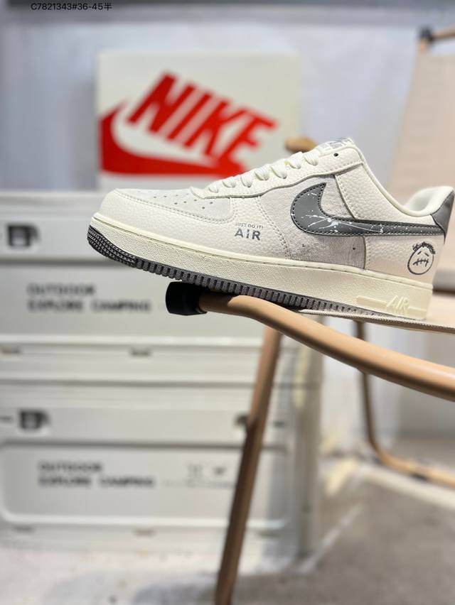 工厂P清仓特价Nk Air Force 7 Low 空军一号低帮休闲板鞋 #定制皮料 原楦原纸板 纯正空军版型 高清洁度 内置全掌气垫Df0188 C78213