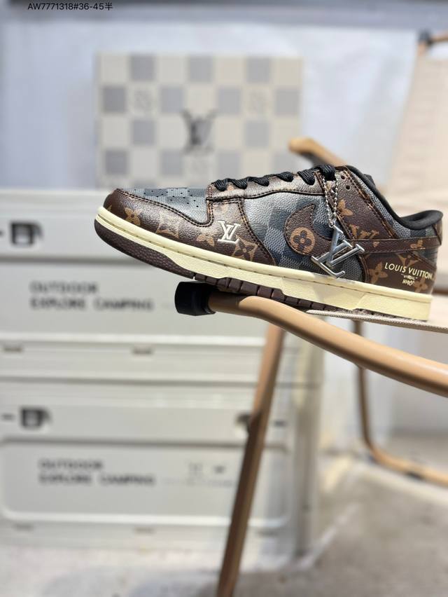 Lv X Nike Sb Dunk Low 大厂出品 极力推荐 新配色 原装头层材料 独家版型蒸餾加工 帶來的是更好的视觉和脚感体验 大厂纯原品质出货 清洁度