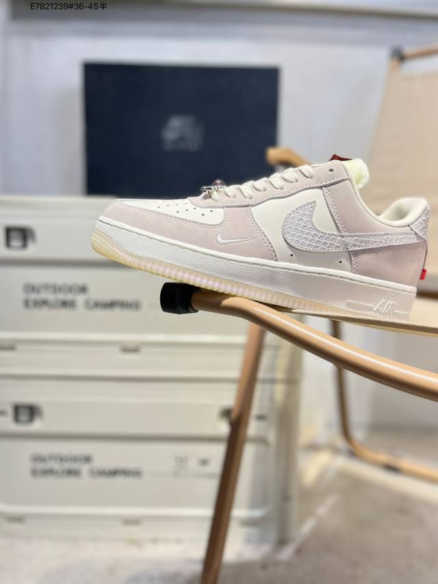 工厂P清仓特价Nk Air Force 1'07 Low 空军一号低帮休闲板鞋 #定制皮料 原楦原纸板 纯正空军版型 高清洁度 内置全掌气垫Fz5066 E78