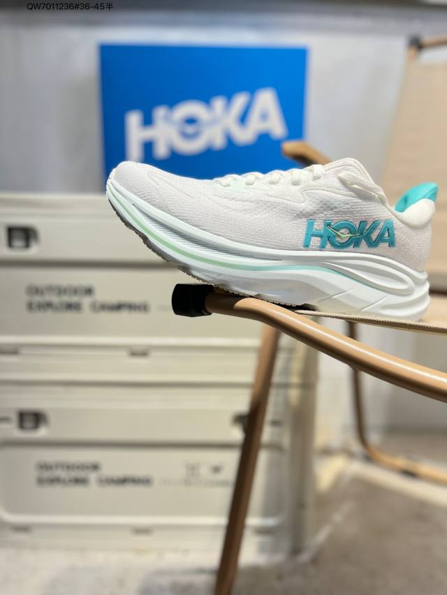 Hoka One One Clifton 10 低帮厚底轻量户外运动鞋 1162031 原装轻量化材料超轻量大底 正确中底布Qw7011236#36-45半