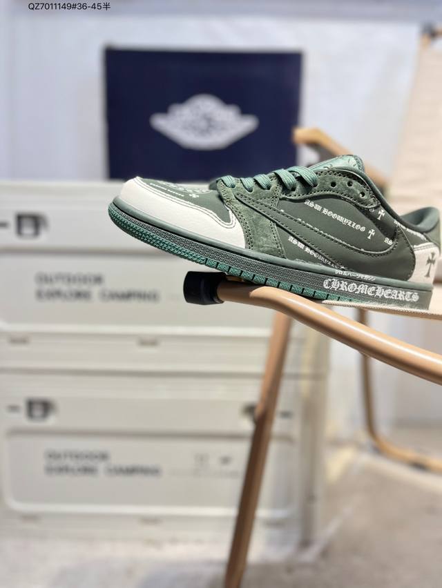 Air Jordan 1 Low Golf Sp Neutral Oliv Aj1乔丹一代高尔夫版系列低帮经典复古文化休闲运动鞋“Ts联名倒钩”Xs Qz701