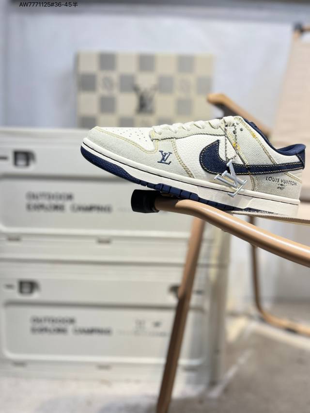 Lv X Nike Sb Dunk Low 大厂出品 极力推荐 新配色 原装头层材料 独家版型蒸餾加工 帶來的是更好的视觉和脚感体验 大厂纯原品质出货 清洁度