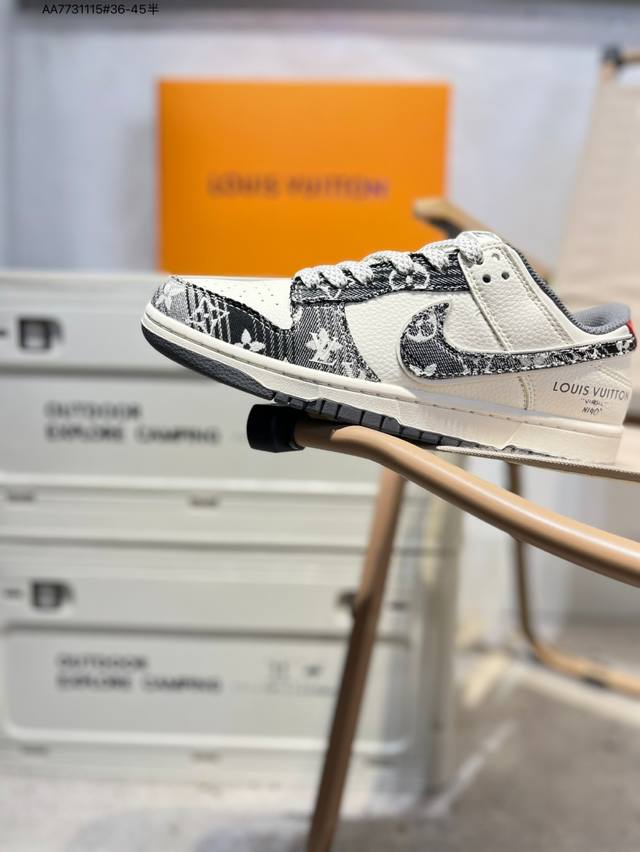 Lv X Nike Sb Dunk Low 大厂出品 极力推荐 新配色 原装头层材料 独家版型蒸餾加工 帶來的是更好的视觉和脚感体验 大厂纯原品质出货 清洁度