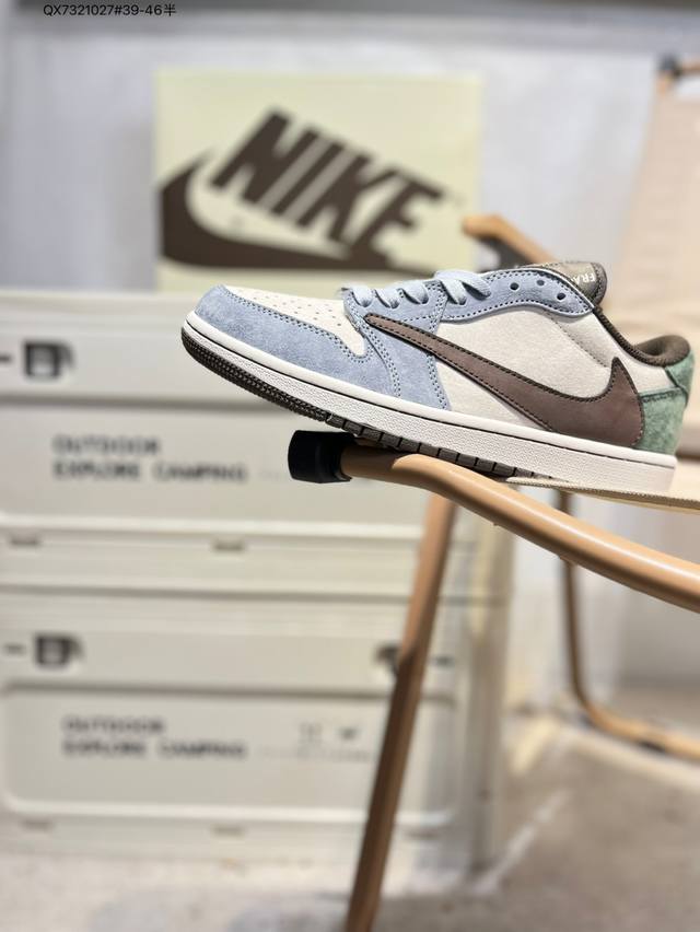 Air Jordan 1 Low Golf Sp Neutral Oliv Aj1乔丹一代高尔夫版系列低帮经典复古文化休闲运动鞋“Ts联名倒钩”Dm7866 Q