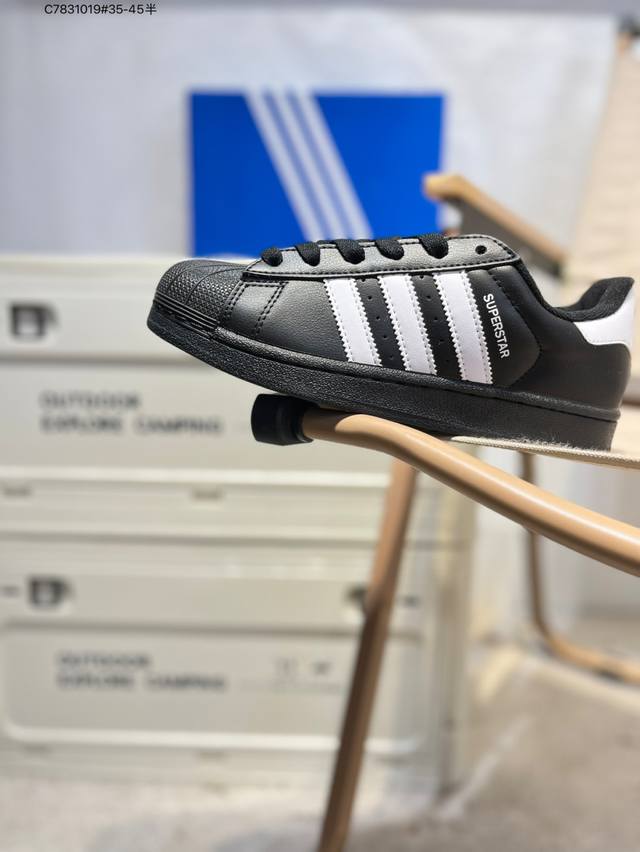 阿迪达斯Adidas三叶草 Originals Superstar 贝壳头系列低帮经典百搭休闲运动Ji0079 C7831019#35-45半