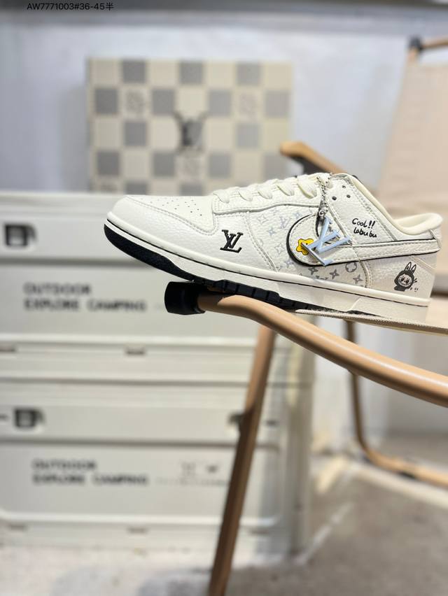 Lv X Nike Sb Dunk Low 大厂出品 极力推荐 新配色 原装头层材料 独家版型蒸餾加工 帶來的是更好的视觉和脚感体验 大厂纯原品质出货 清洁度
