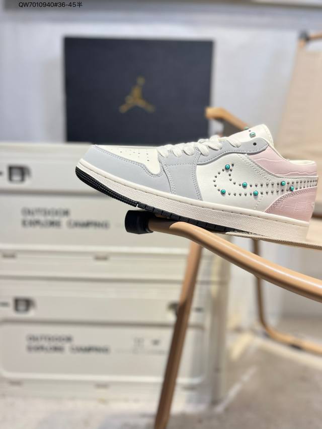公司级头层皮乔丹Air Jordan 1 Low Aj1低帮系列篮球鞋 官方同步配色 原装级产物 #拒绝公底 立体鞋型 细节完美 高清洁度Ih7319 Qw70
