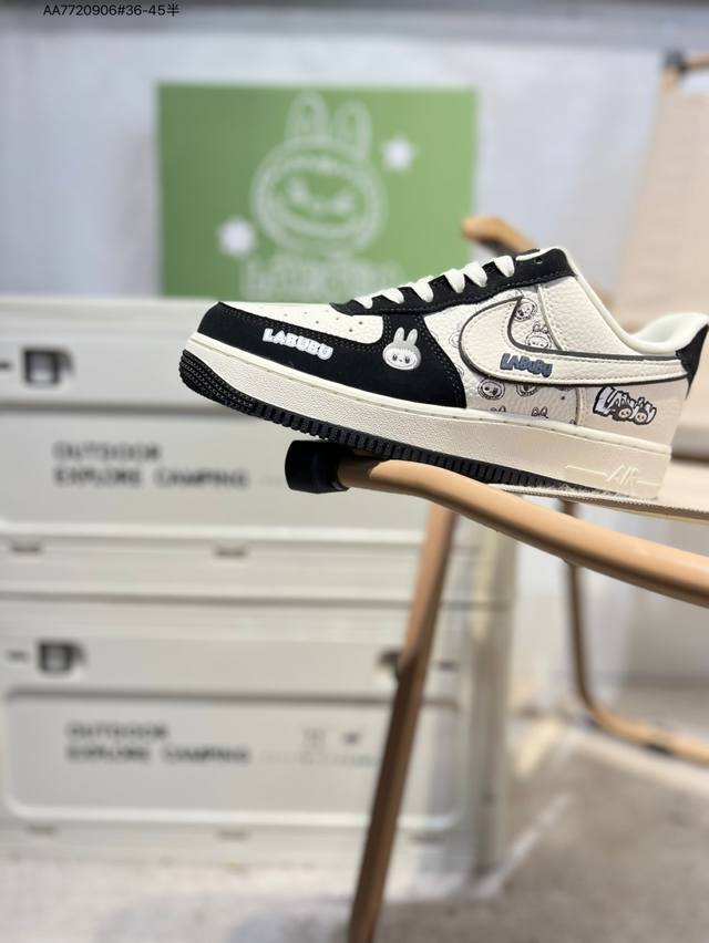 Labubu X Nk Air Force 1'07 Low 空军一号低帮休闲板鞋 #定制皮料 原楦原纸板 纯正空军版型 高清洁度 内置全掌气垫Dx0188 A