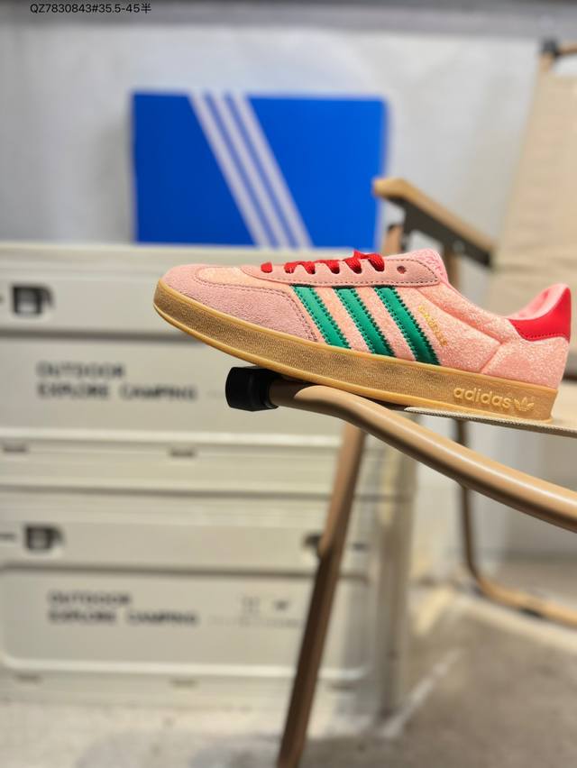阿迪达斯Adidas Originals Gazelle Esquisite Gucci 德训 羚羊系列低帮复古百搭休闲运动板鞋 货号 Jh7370 Qz783