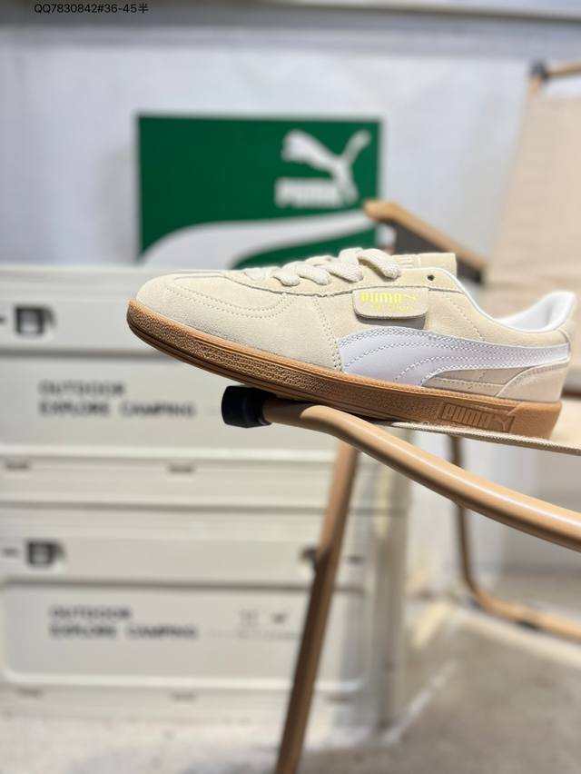 彪马Puma Palermo Og 防滑耐磨低帮德训板鞋 男女运动鞋，Army Trainer Og休闲鞋沿用德训鞋经典外观 鞋身和鞋舌分别添加了品牌标志性 L