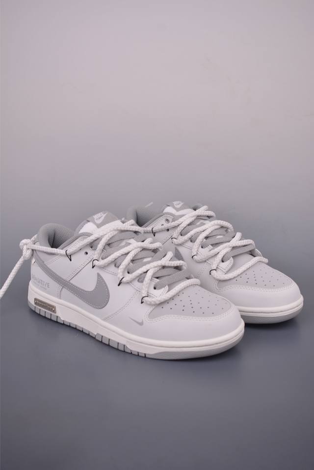 Nike Sb Dunk Low 灰白 解构绑带 纯原大厂出品 极力推荐 原装头层材料 独家版型蒸餾加工 帶來的是更好的视觉和脚感体验 大厂纯原品质出货 清洁度