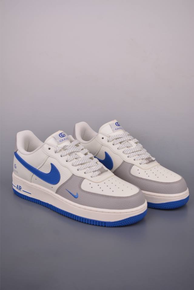 Nike Air Force 1 Low Gucci联名 原楦头原纸板 打造纯正空军版型 专注外贸渠道 全掌内置蜂窝气垫 原盒配件 原厂中底钢印、拉帮完美 官方