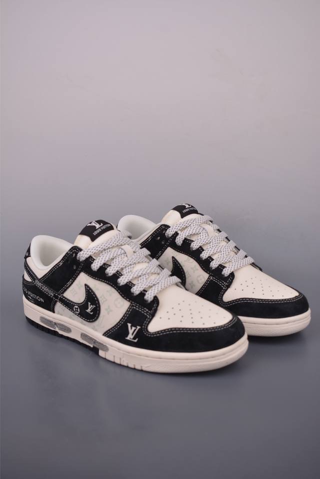 Nike Sb Dunk Low Lv联名 纯原大厂出品 极力推荐 原装头层材料 独家版型蒸餾加工 帶來的是更好的视觉和脚感体验 大厂纯原品质出货 清洁度 电绣