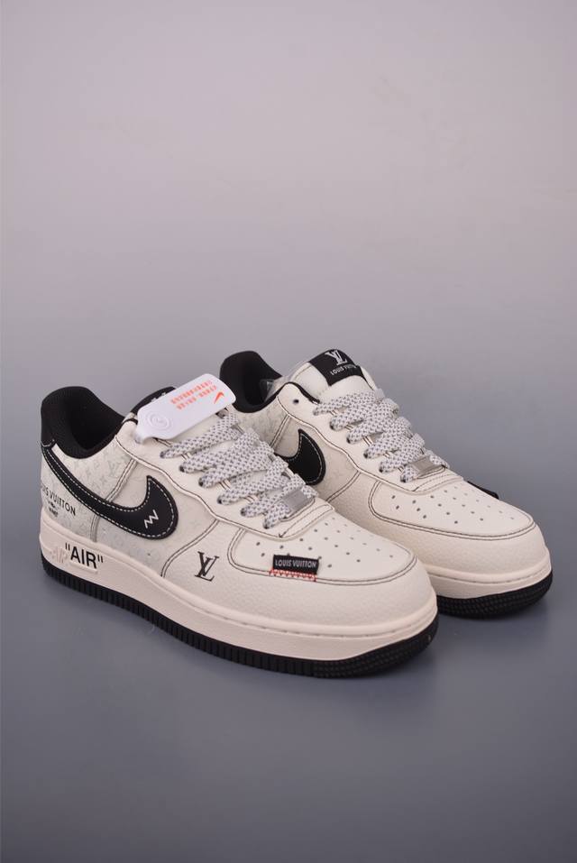 Nike Air Force 1 Low Lv联名 原楦头原纸板 打造纯正空军版型 专注外贸渠道 全掌内置蜂窝气垫 原盒配件 原厂中底钢印、拉帮完美 官方货号: