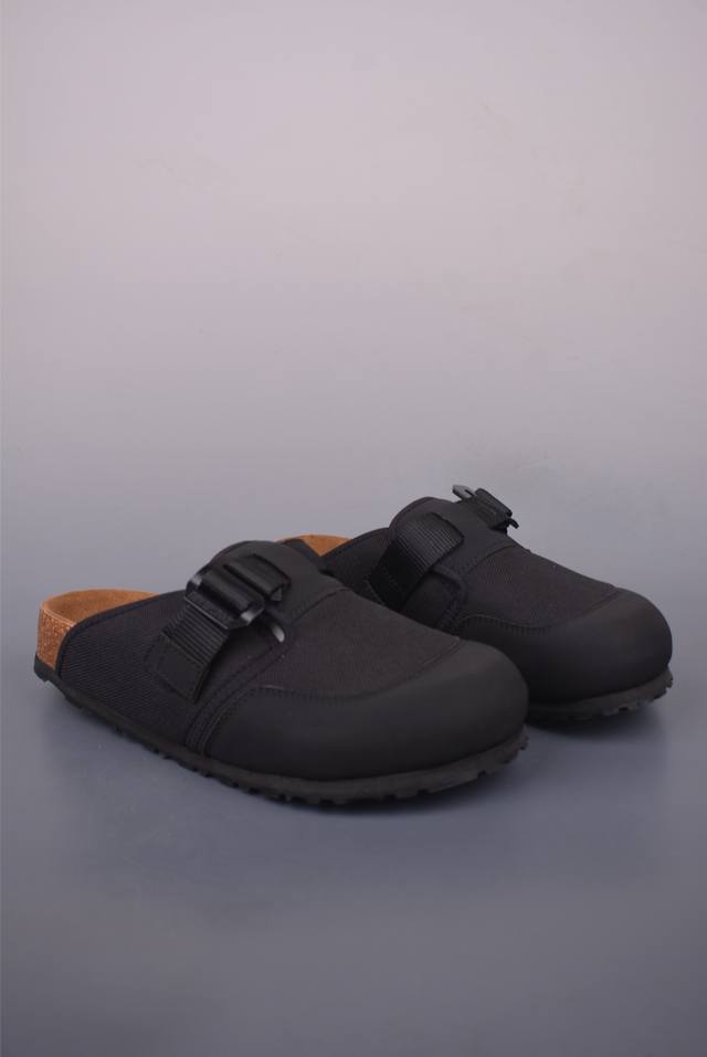 翘头版 德国百年知名鞋履品牌 博肯Birkenstock 勃肯半拖系列 广东原产出品 纯原版本 采用质地柔软牛皮绒面革植入羊羔毛鞋垫和里衬材质 #中底搭载缓震软
