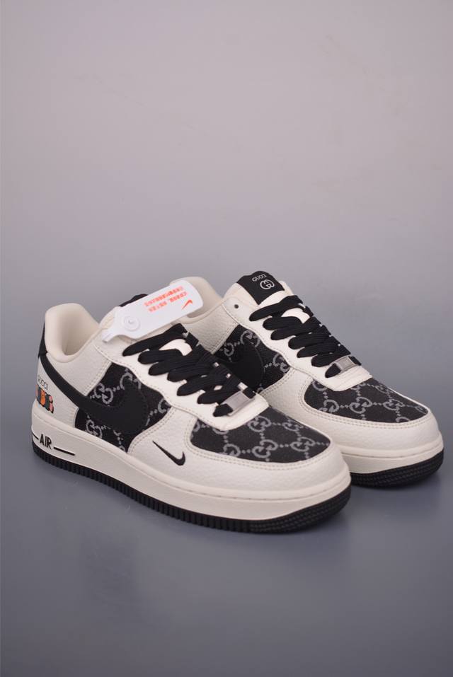 Nike Air Force 1 Low 古驰联名 原楦头原纸板 打造纯正空军版型 专注外贸渠道 全掌内置蜂窝气垫 原盒配件 原厂中底钢印、拉帮完美 官方货号: