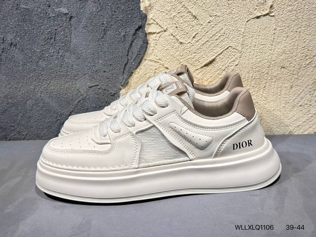 新品上市实拍 E Dior迪奥潮流时尚低帮休闲系列 广东品质原厂新款 渠道原装订单 全套专柜包装物原鞋一致效果Wllxlq1106