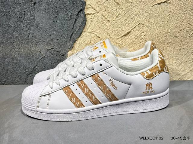 全新配色# 凯蒂猫 X 阿迪达斯Adidas三叶草 Originals Superstar 贝壳头系列低帮经典百搭休闲运动Bz2534 Wllxqc1102