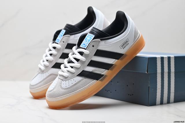 真标Bad Bunny X Adidas Originals Gazelle Indoor 阿迪达斯 三叶草休闲防滑耐磨低帮板鞋 官方货号:If9736 尺码: