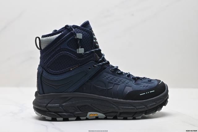 公司级Hoka One One Tor Ultra 托亚男女户外高低帮防水减震功能徒步鞋 采用Gore-Tex内靴技术，通过微气孔结构有效阻挡雨水侵入，同时排出