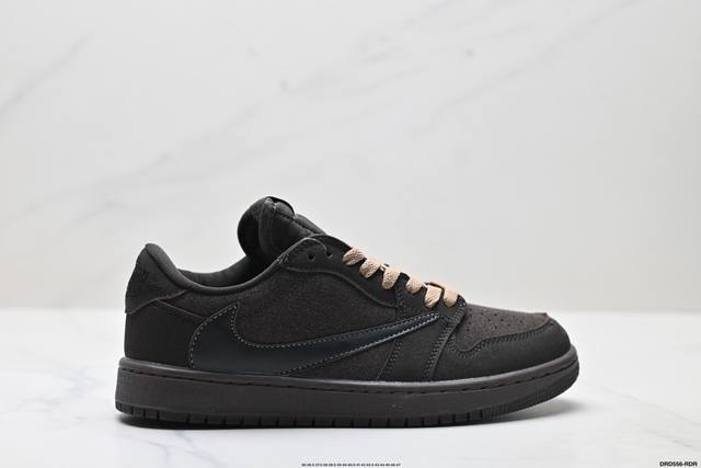 真标Nike Air Jordan 1 X Travis Scott Aj1倒勾 乔一倒钩 耐克 低帮文化篮球鞋 货号:Dm7866-202 尺码:36 36.
