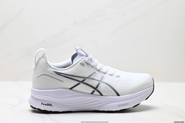 公司级Asics Gel-Kayano 32 亚瑟士 platinum低帮专业有氧超轻便运动跑步鞋 全新原装数据开发 符合人体工程学 一体式双层编制鞋面 高弹性