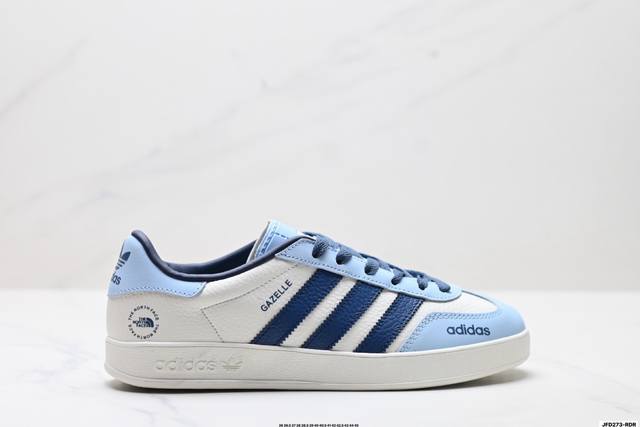 特价 公司级Adidas Originals Gazelle Indoor ‘Diy‘定制 系列 阿迪达斯 三叶草绅士德训足球风百搭低帮休闲运动板鞋 原装头层材