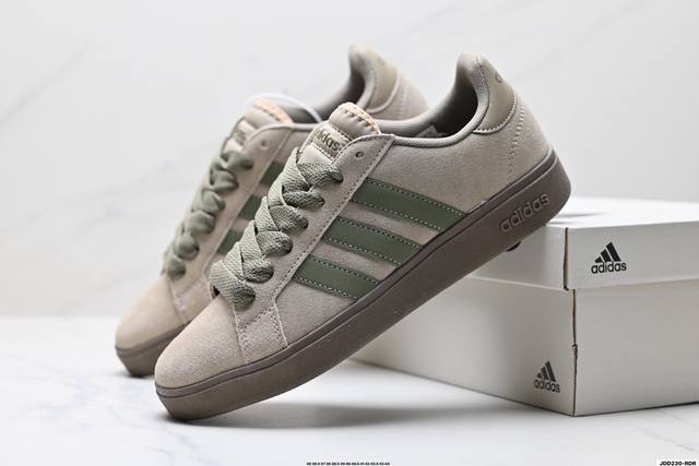 真标Adidas Grand Courtbeat Base 00S 阿迪达斯 休闲 耐磨 低帮 板鞋 货号:Kk1404 尺码:36 36.5 37 38 38