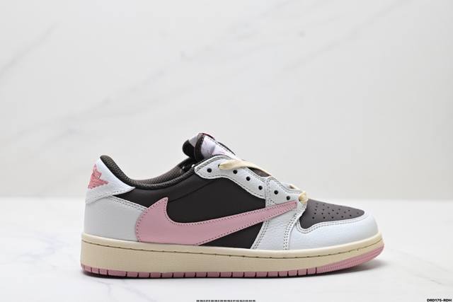 真标Nike Air Jordan 1 X Travis Scott Aj1倒勾 乔一倒钩 耐克 低帮文化篮球鞋 货号:Dz4137-206 尺码:36 36.