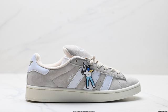 真标Adidas Originals Campus 00S系列 阿迪达斯 面包风经典复古低帮百搭休闲运动板鞋 货号:H 尺码:36 36.5 37 38 38.