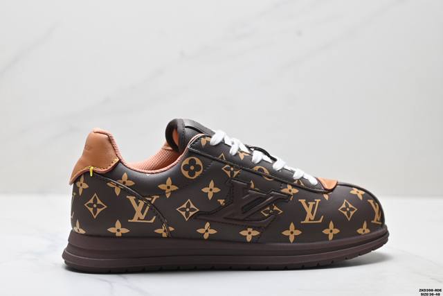 公司级Louis Vuitton X Nigo 联名款 Buttersoft Fw25 圆头系带 低帮 生活休闲鞋 尺码:36-48 Id:Zkd398-Rde