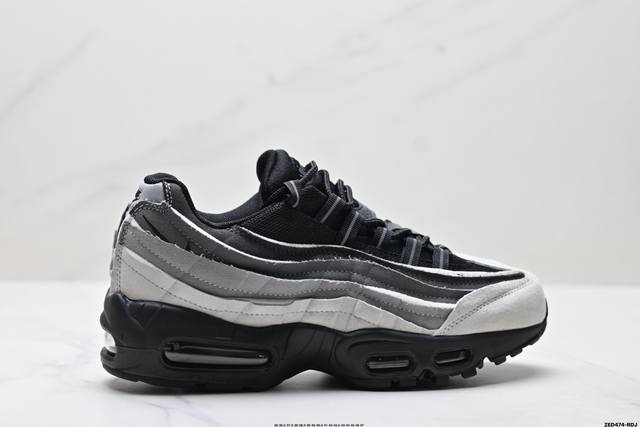 公司级Nike Air Max 95 Sp 耐克 气垫复古慢跑百搭鞋休闲运动鞋 这双鞋采用前脚掌开窗式气垫 这种设计在当时是前所未有的 鞋带孔的设计灵感来自人体
