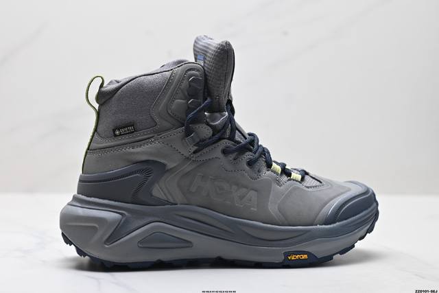 公司级Hoka One One Kaha 3 High Gtx 高帮专业越野跑步鞋 实拍首发 更全面的性能再度进化 更舒适 更强保护 采用Vibram Mega