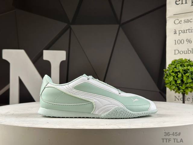 puma Bella V2 Leather彪马 舒适 低帮生活休闲德训薄底鞋 尺码：36-45 货号:404709-01 Ttf