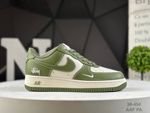 福利特价 公司级耐克 Nike Air Force 1 '07 Low “Supreme联名 空军一号 低帮 运动鞋 休闲鞋 折边针车 工艺难度大 原楦头原纸板