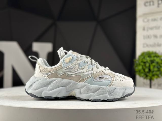 斐乐 Fila Fusion 蕨草 斐乐潮牌休闲老爹鞋 货号：F12W531135Fba 尺码：35.5 36 36.5 37.5 38 38.5 39 40