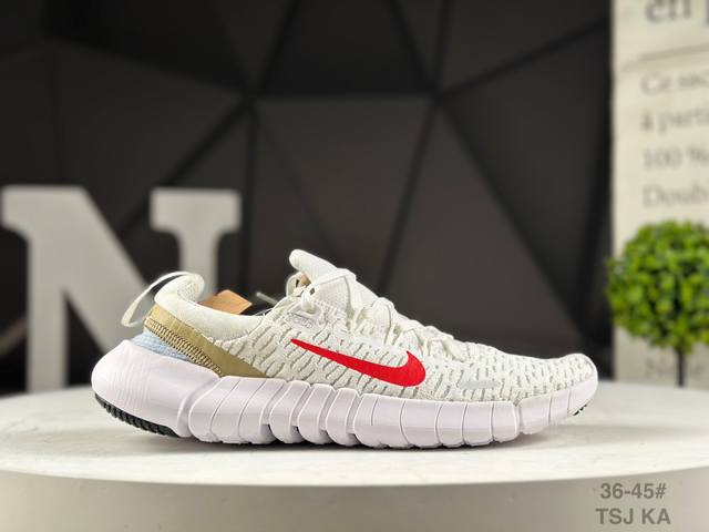 耐克 Nike Free Rn 5.0 Next Nature 5.0 赤足跑鞋 货号：Cz1884-101 Tsj 环保系列针织轻便透跑步鞋可缔造袜子般的贴合
