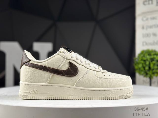耐克 Nike Air Force 1 Low 奶油黄 空军一号低帮运动休闲板鞋 原楦头原纸板 打造纯正空军版型 专注外贸渠道 全掌内置蜂窝气垫 原盒配件 原厂