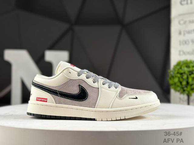 福利特价 公司级Air Jordan 1 Low Aj1 乔1 高端定制 低帮复古篮球鞋 货号：Sj9950-043 Afv 定制鞋盒 大厂纯原品质出货 超高清