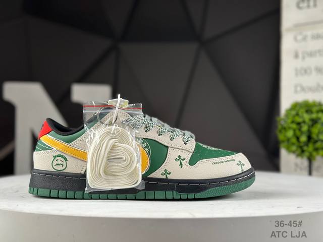 公司级耐克 Nk Sb Dunk Low 联名 周年高端定制 低帮休闲板鞋 货号：Dg2025 002 Atc #定制鞋盒 大厂纯原品质出货 超高清洁度 皮料切