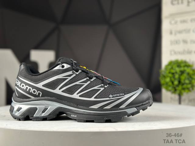 Salomon Xt-6 ”Recut“萨洛蒙高科端技户外休闲跑鞋 Salomon 萨洛蒙Xt-6 复古机能潮流休闲跑鞋 新晋网红单品 伞兵绳快穿鞋带设计 无缝