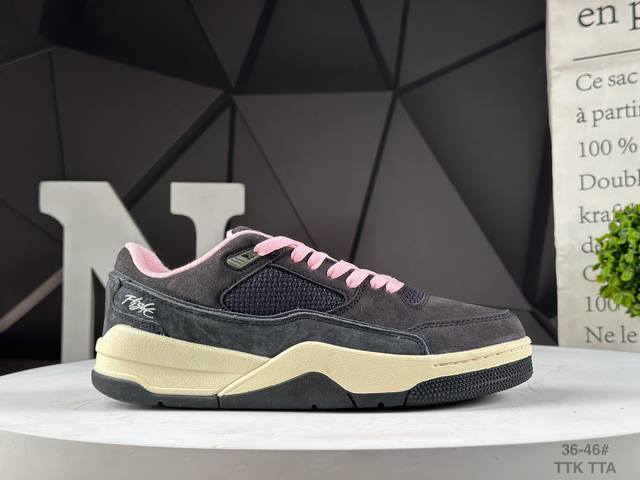 Who Decides War X Nike Jordan Flight Court Ate 搭防滑耐磨 低帮 耐克复古篮球鞋 货号:Hf3255-012 Tt