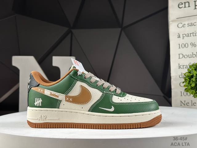 公司级耐克 Nike Air Force 1 '07 Low “Un联名 草绿拼接生胶”空军一号 低帮 运动鞋 休闲鞋 折边针车 工艺难度大 原楦头原纸板 原装
