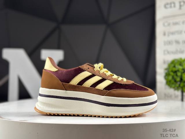 新款 阿迪达斯 Adidas三叶草 厚底** 男女鞋 Sl72 Stack Shoes 运动休闲鞋 货号：Jr0915 Jq6420 尺码：35-42 Tlc
