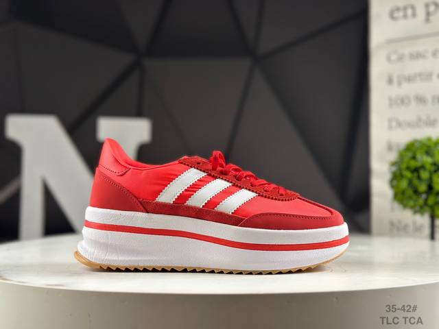 新款 阿迪达斯 Adidas三叶草 厚底增高 男女鞋 Sl72 Stack Shoes 运动休闲鞋 货号：Jr0915 Jq6420 尺码：35-42 Tlc