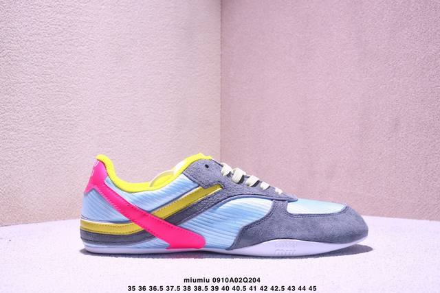 Miumiu 缪缪女鞋2025新款春夏季走秀款休闲运动鞋单鞋！ Size:35～45 Xm0910Q204