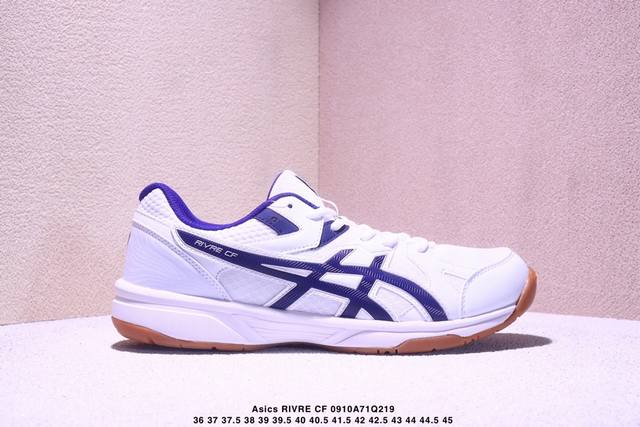 Asics Rivre Cf 织物 舒适轻便 透气灵活 低帮 羽毛球鞋 男女同款 Xm0910Q219