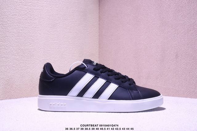 阿迪达斯 Adidas Grand Courtbeat Base 00S 休闲 耐磨 低帮 板鞋 货号:Gw9250 尺码:36 36.5 37 38 38.5