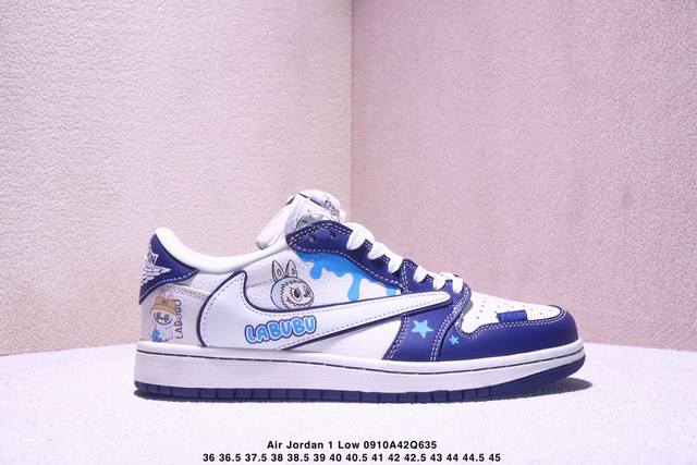 海外爆款限量发售！Travis Scott X Fragment Design X Jordan Air Jordan 1 Low Og Sp “米蓝拉布布”