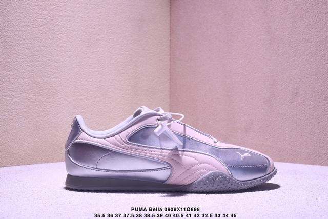公司级puma Bella V2 Leather彪马 舒适 低帮生活休闲德训薄底鞋 货号:404043-01 Xm0909Q898